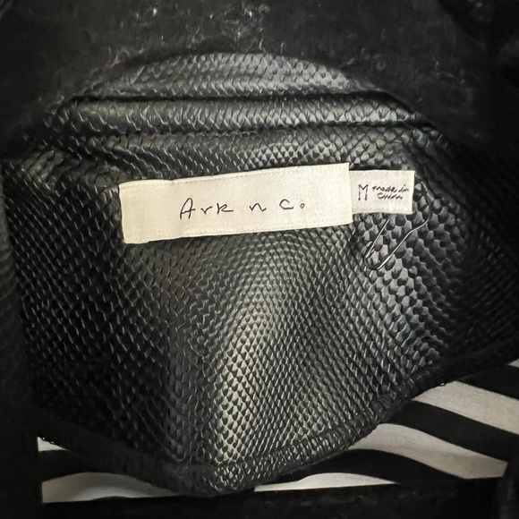 Ark & Co vegan leather cropped jacket - Picture 2 of 3